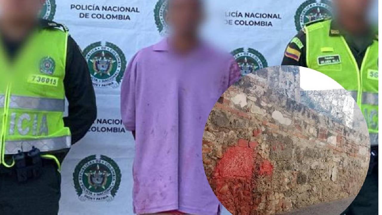 El hombre fue capturado por la Polícia Metropolitana de Cartagena