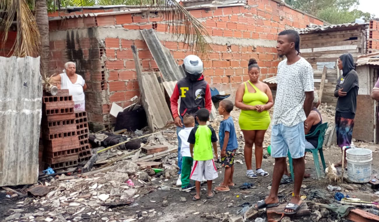 Lo perdieron todo, solo quedaron con ropa que tienen puesta