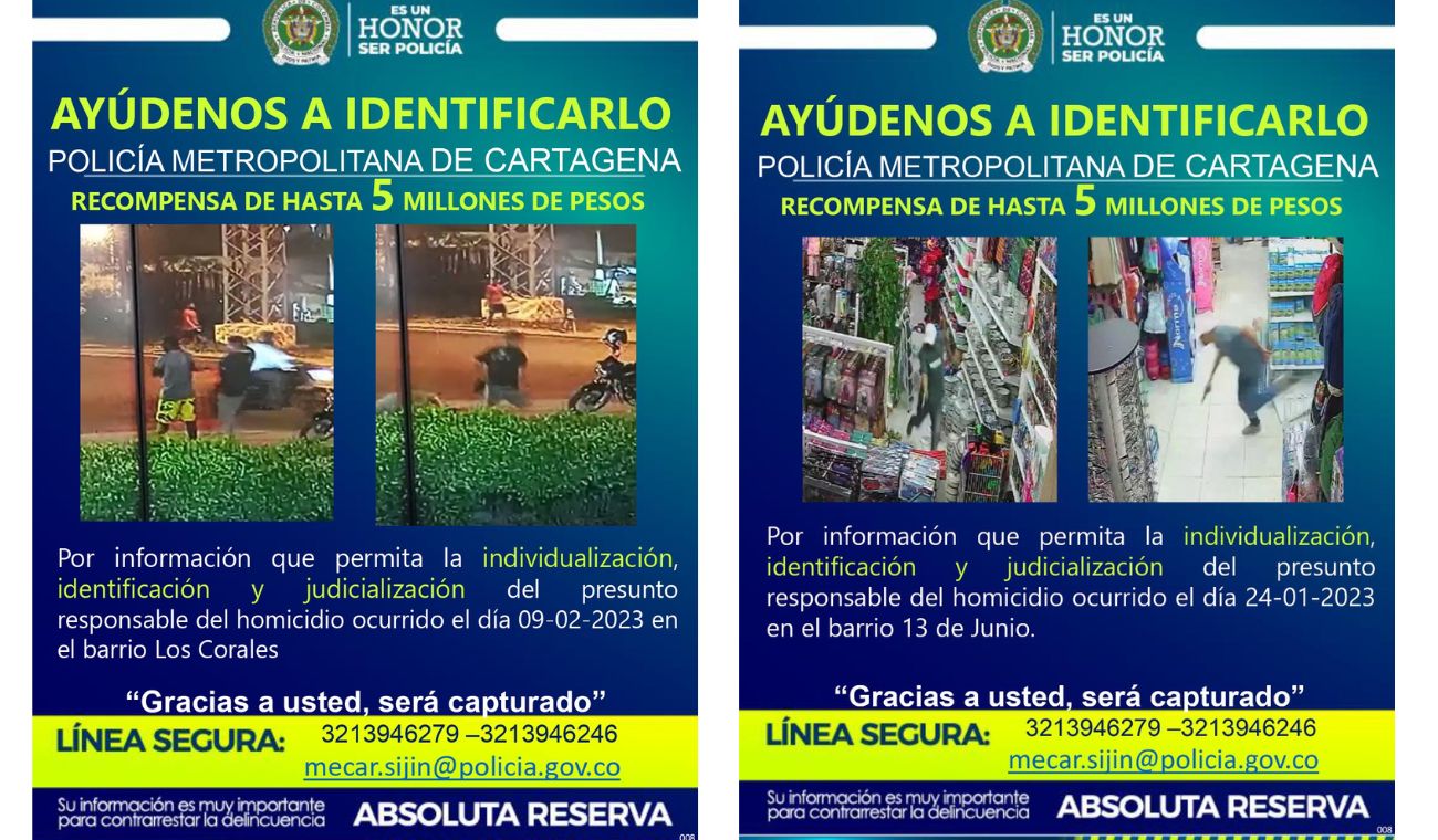 Cartel de los más buscados