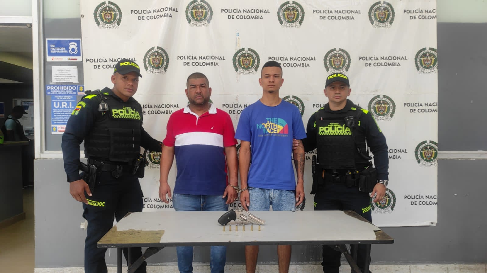 Fueron capturados con armas de fuego