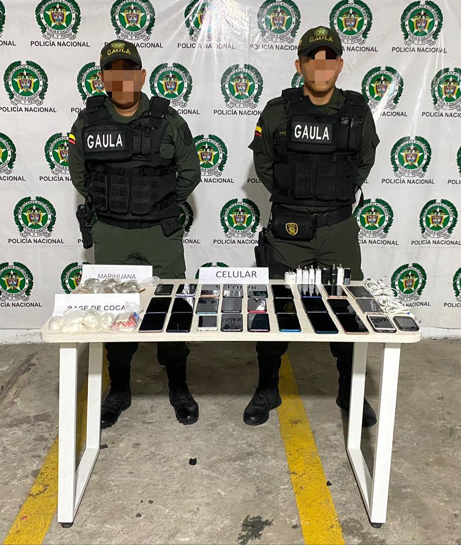 Incautación de elementos en cárcel Modelo de Barranquilla