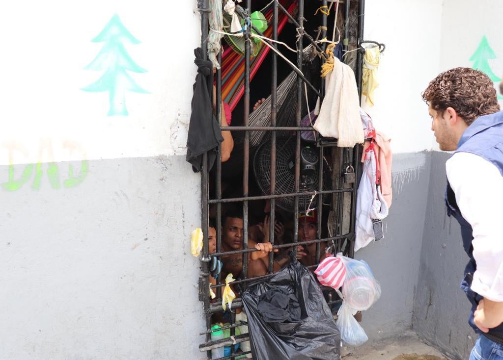 Visita de la Defensoria del Pueblo a cárceles en Barranquilla