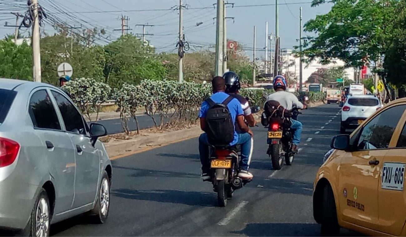 A los mototrabajadores en estos sectores los vimos trabajar sin problema