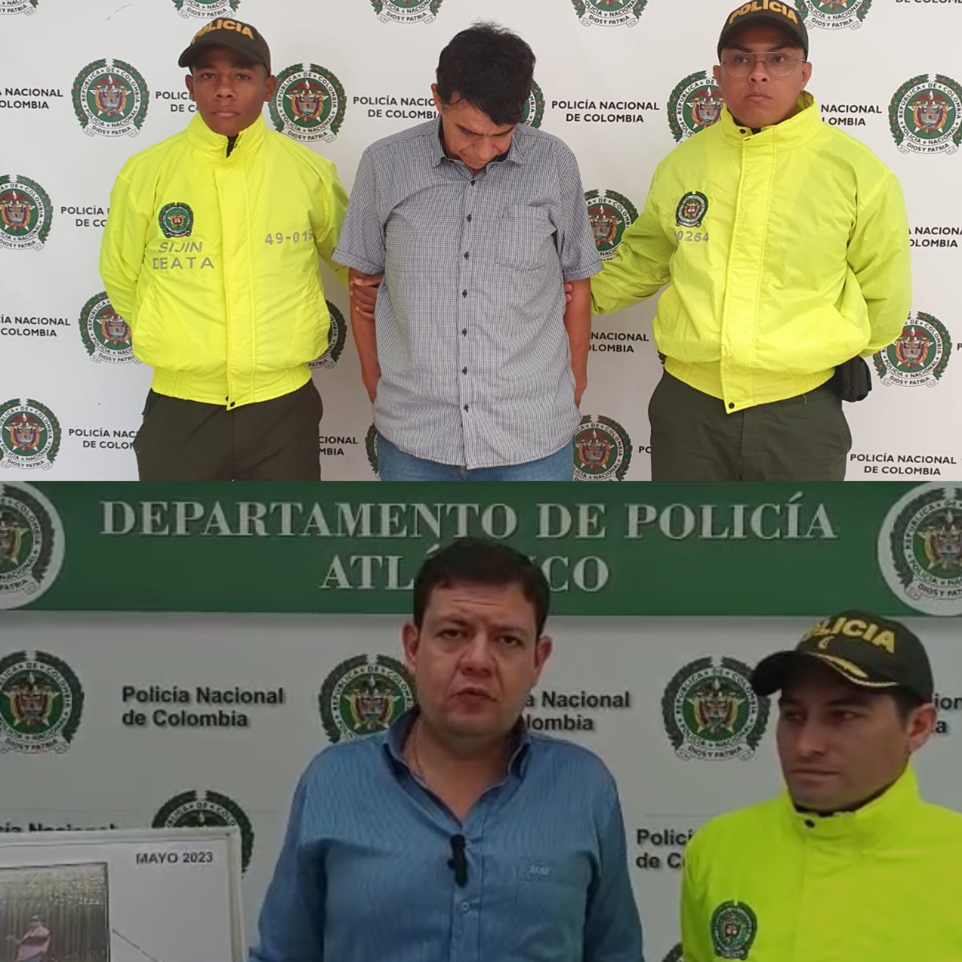 Arriba: Rubiel Díaz. Abajo: Arlex Torres.