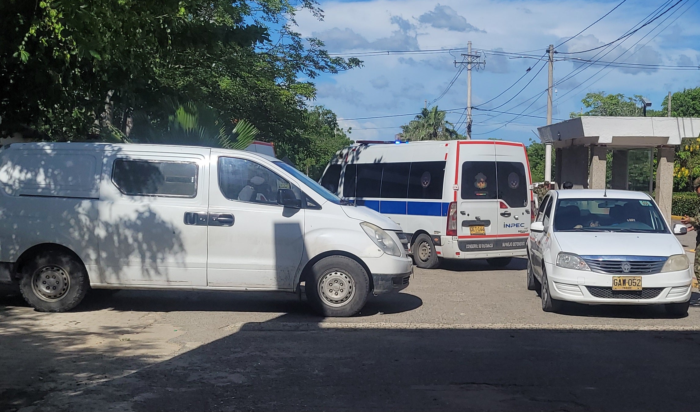 Arribó cerca de las 3:00 de la tarde a la guarnición militar