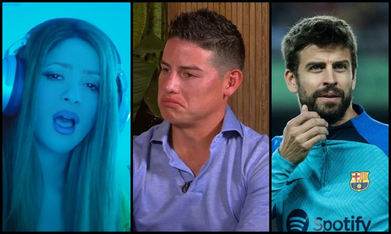 James Rodríguez cuestiona a Shakira por escribir varias canciones criticando a Piqué