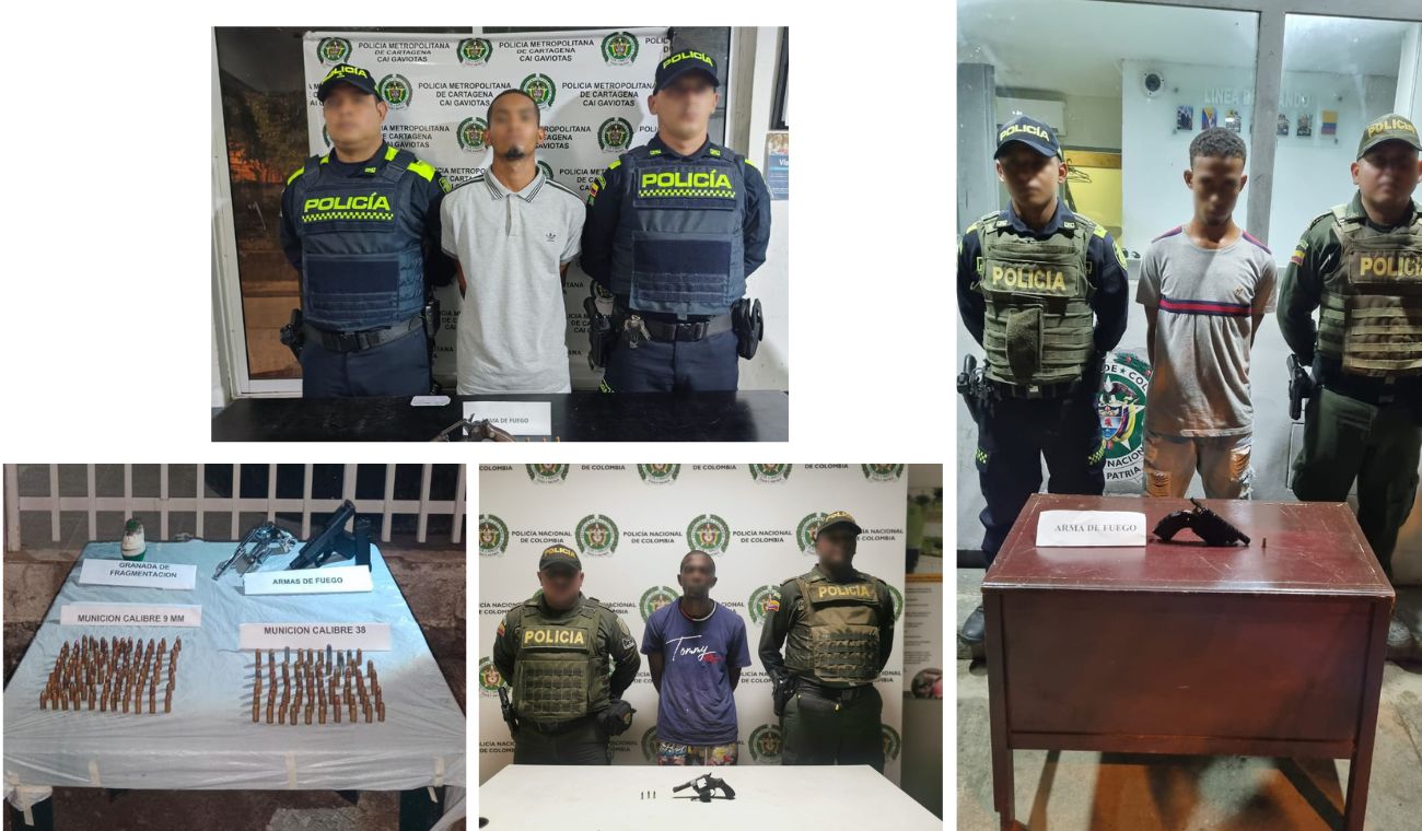 Se incautó material de guerra de las fuerzas militare