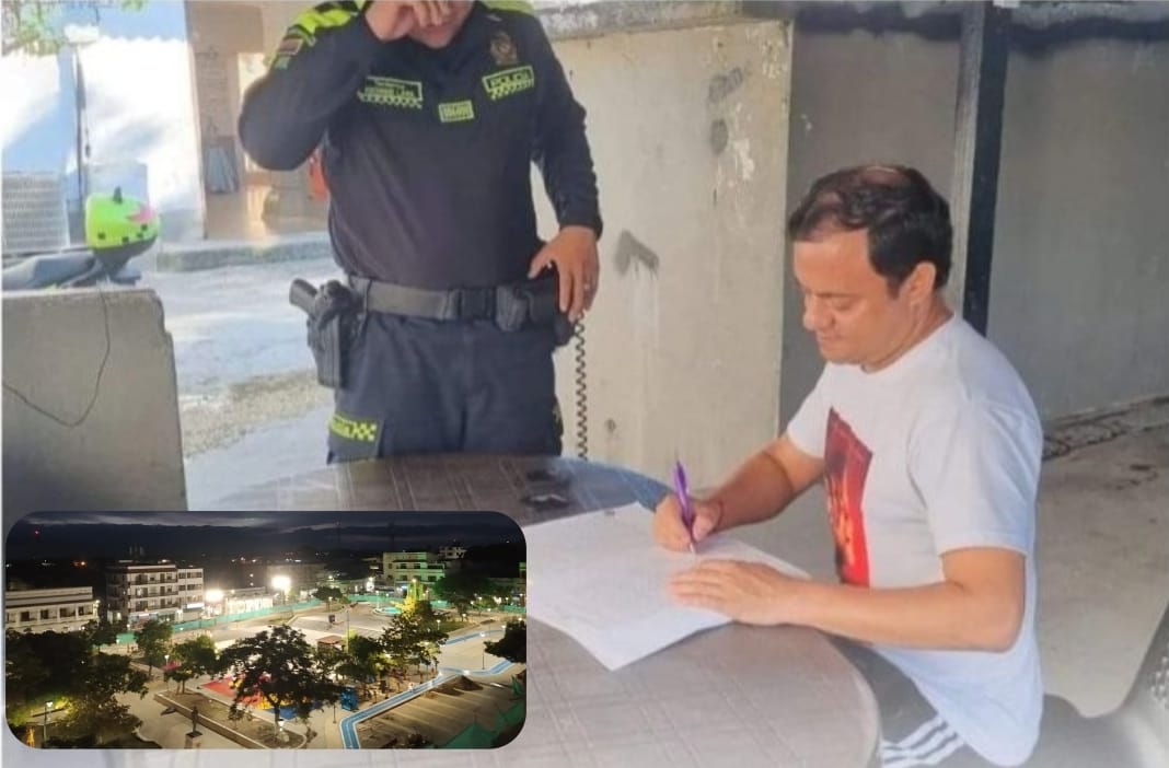 El mandatario, se presentó voluntariamente a la estación de Policía de Corozal