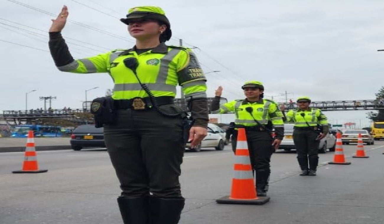 Retén de la Policía de Tránsito y Transporte de Bogotá