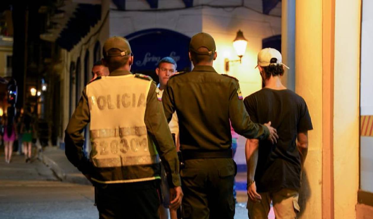 Operativo en el Centro Histórico de Cartagena
