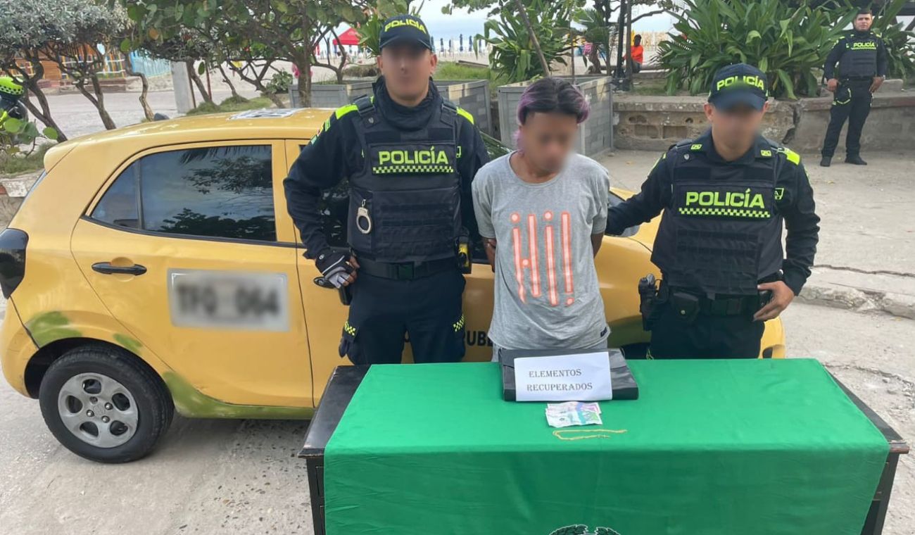 El taxista fue dejado en libertad por tratarse de un robo de mínima cuantía