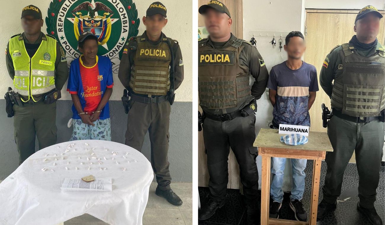 Las capturas se dieron en el municipio de Turbaco y Cartagena