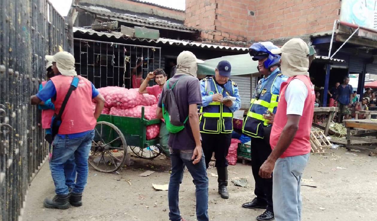 Operativo en el sector La Rampa del Mercado de Bazurto