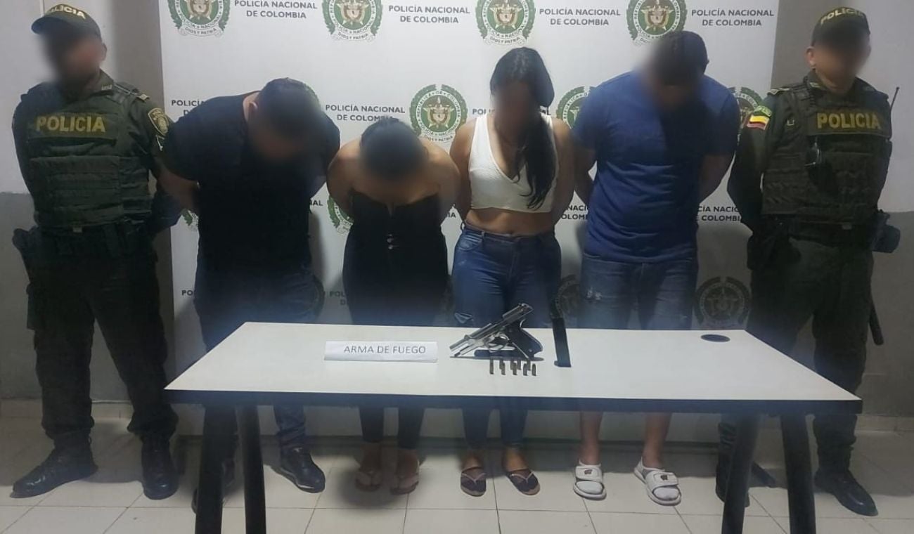 Entre los capturados estás dos mujeres