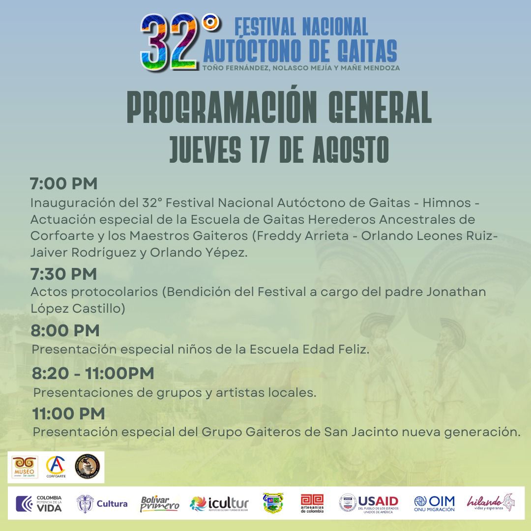 Festival Nacional de Gaitas en San Jacinto