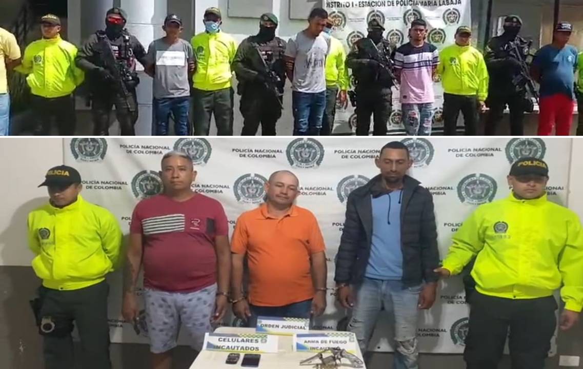 Capturados por la Policía de Bolívar