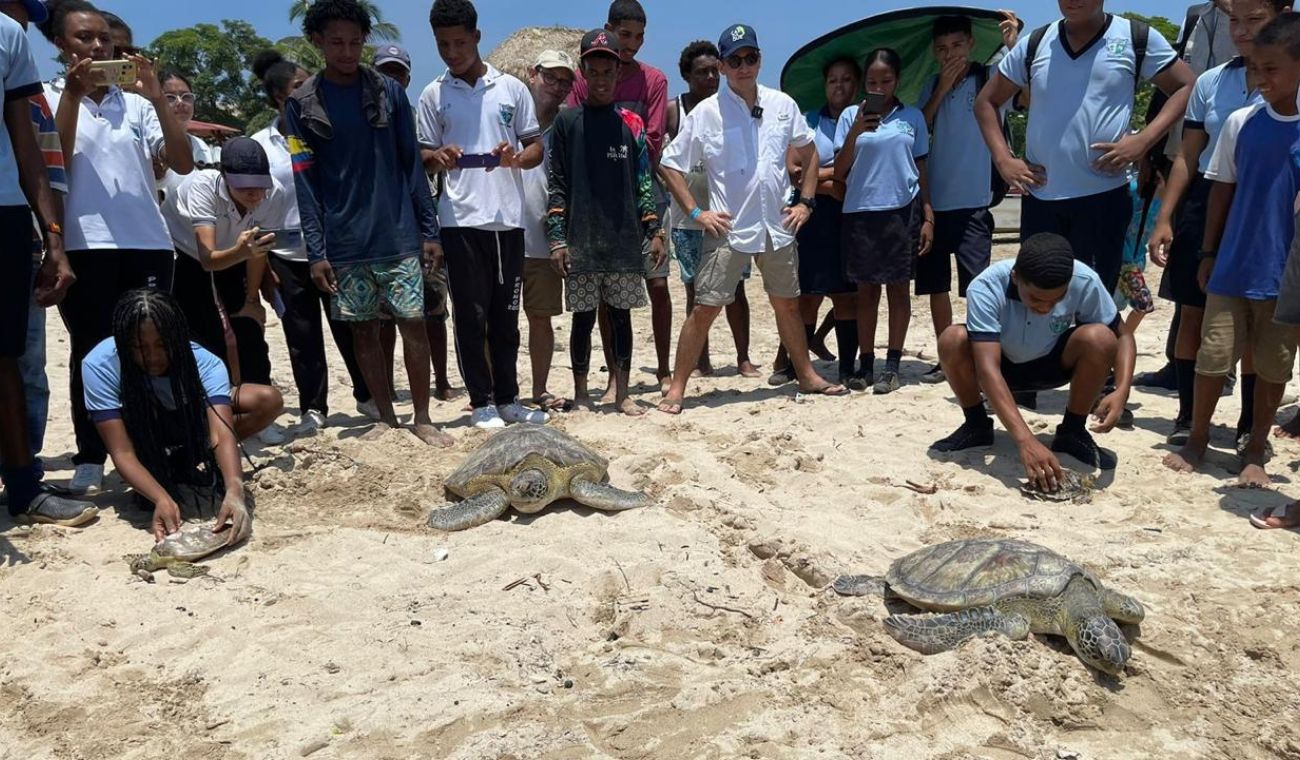 El proyecto se basa en un intercambio con los pescadores para que no consuman este reptil