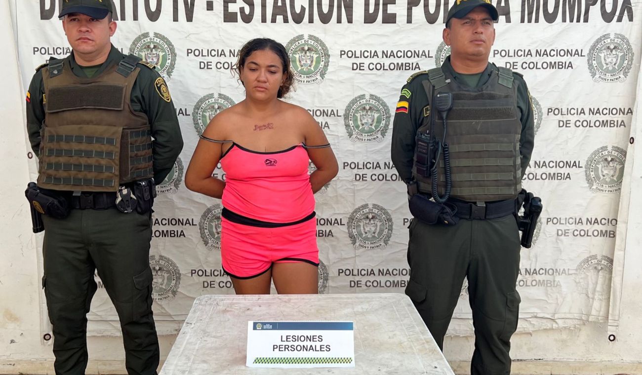 María Alejandra Martínez Pérez, de 28 años. Capturada