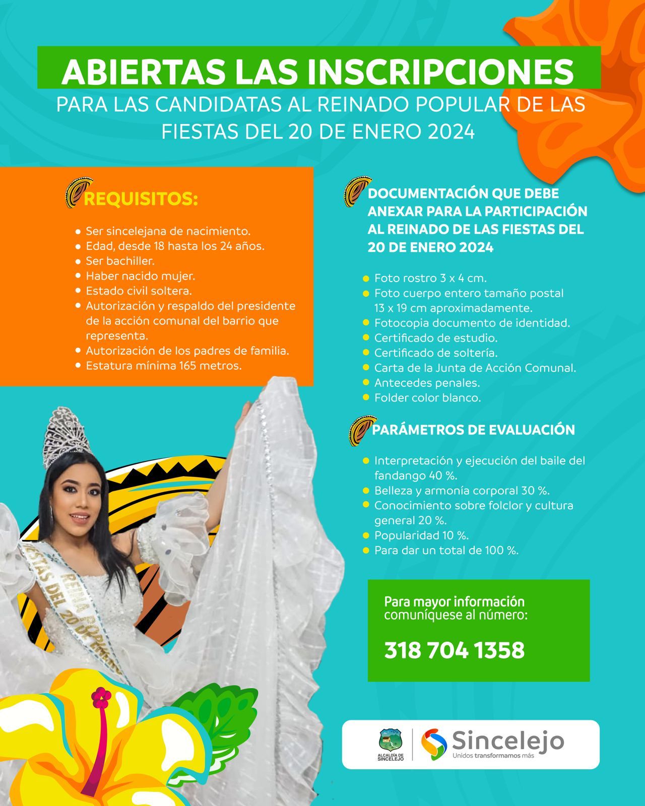 Las candidatas deben tener una estatura mínima 1.65 metros