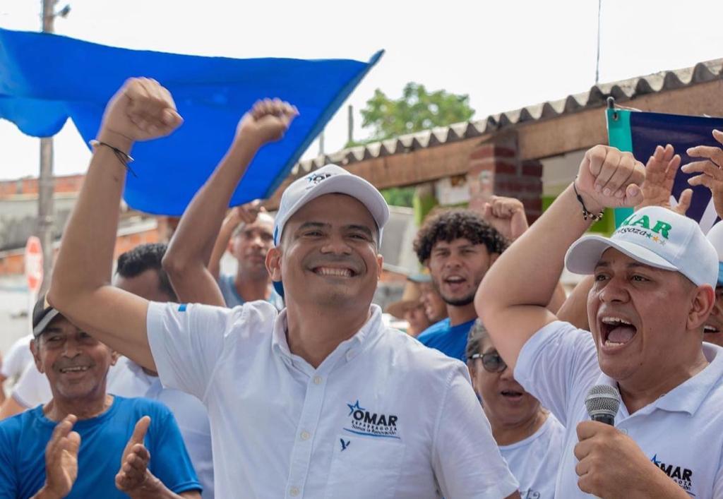 Omar Esparragoza, candidato a la Alcaldía de Cantagallo, en el sur de Bolívar.