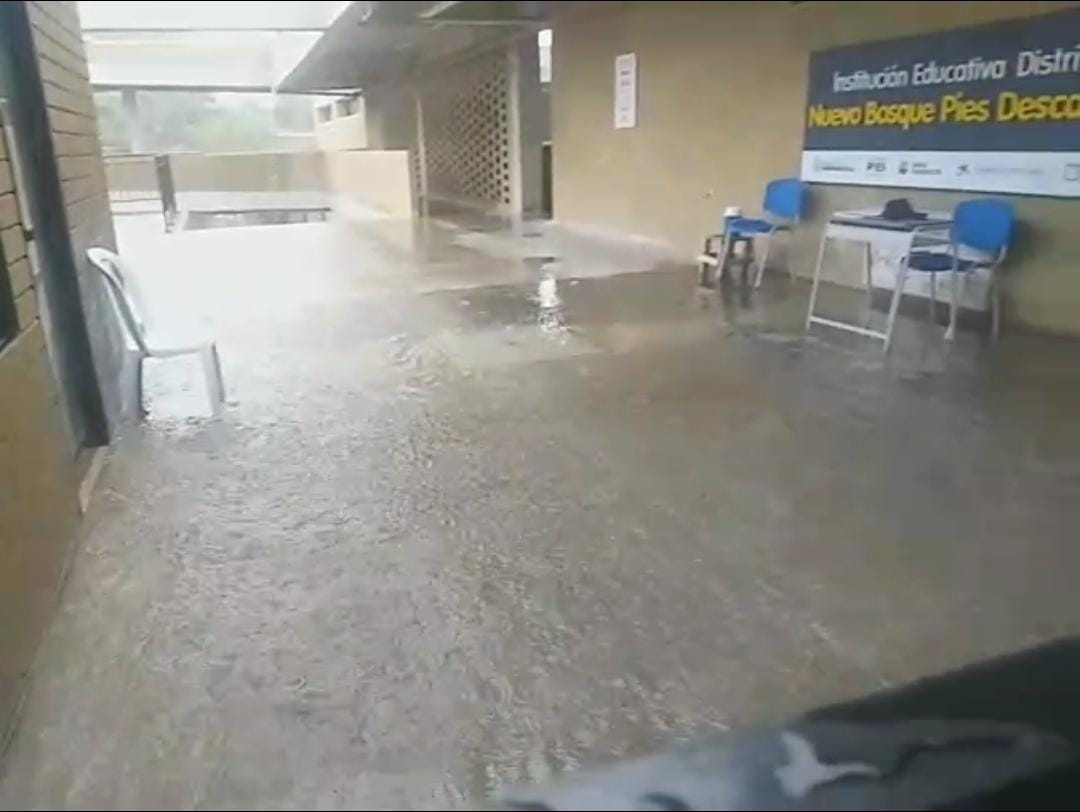 La obra recién inaugurado no aguantó el fuerte aguacero