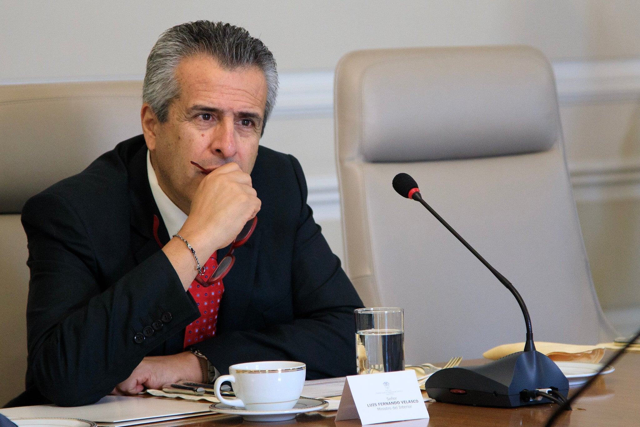 Ministro del Interior Luis Fernando Velasco