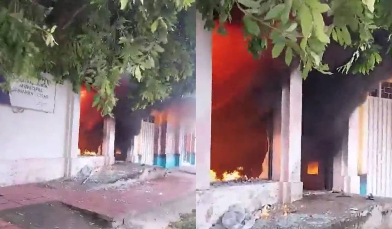 Incendian sede de la Registraduría en Gamarra, Cesar