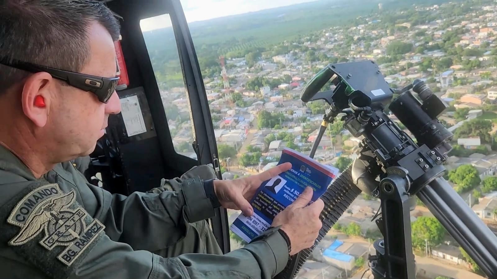 La Policìa intensifica operativos por aire.