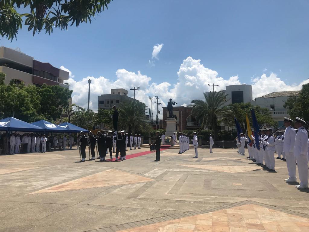 Homenaje en la Plaza Padilla en Riohacha