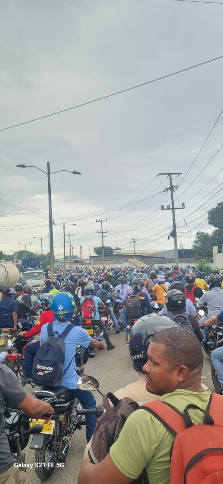 ¡Atención! Cierre en la vía Mamonal por protesta