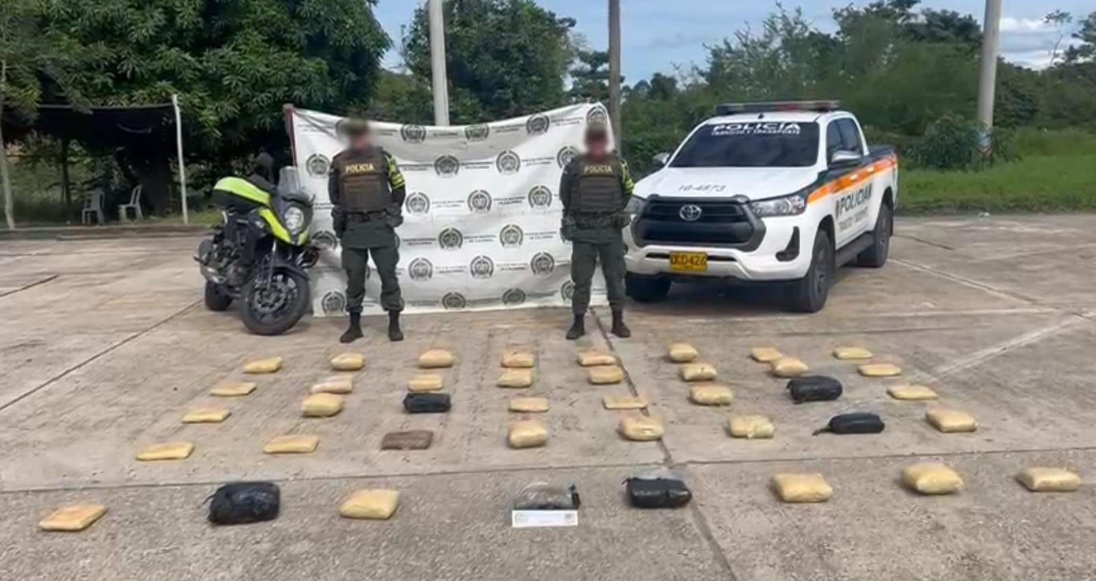 La droga tenía como fin llevarla al urabá antioqueño