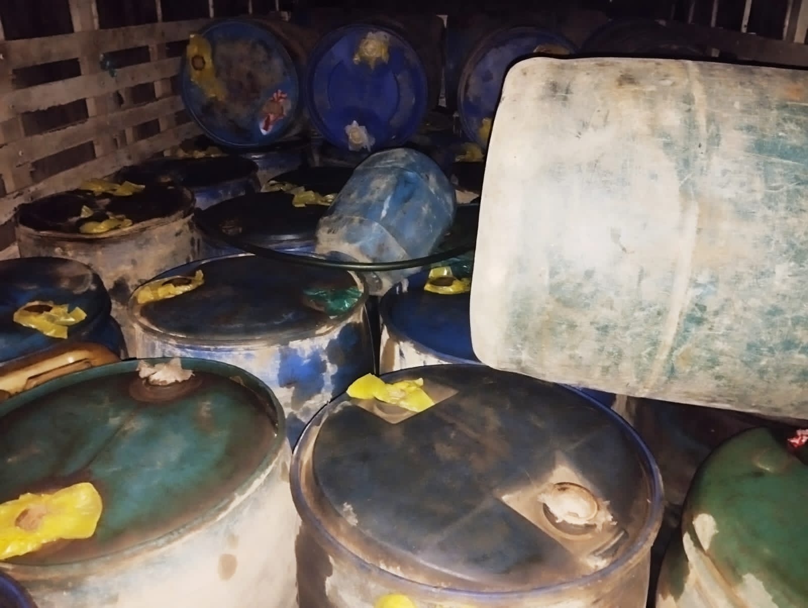 Incautan más de 2.300 galones de combustible de contrabando en el sur de Bolívar