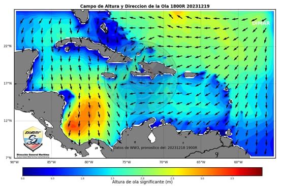 Autoridad marítima advierte sobre mar de leva en las próximas 48 horas