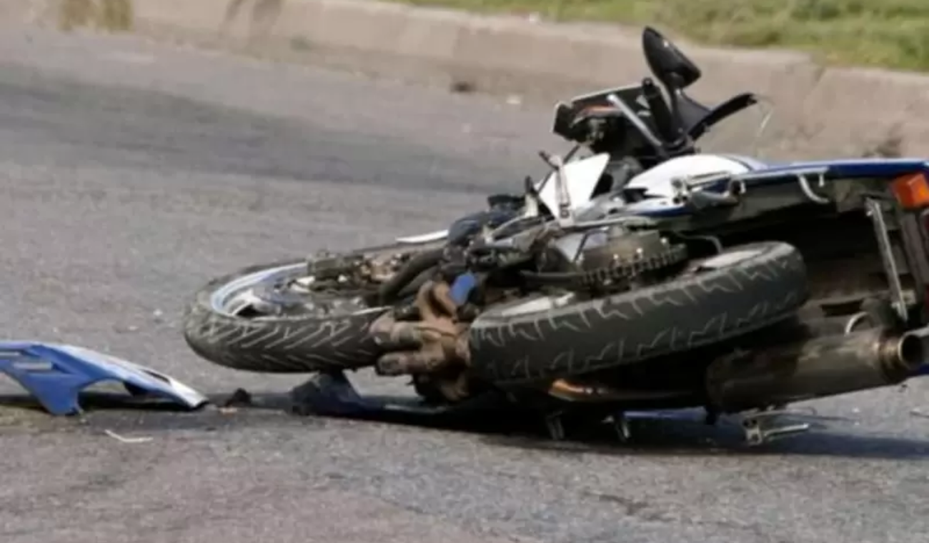 Accidente en moto
