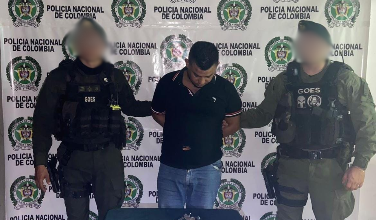 Capturan a 'Manuelito' con un arma calibre 38 en Magangué, Bolívar