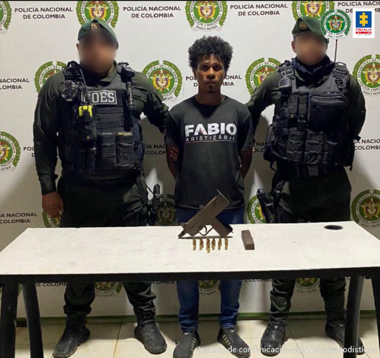 Capturado con arma sin permiso Cartagena
