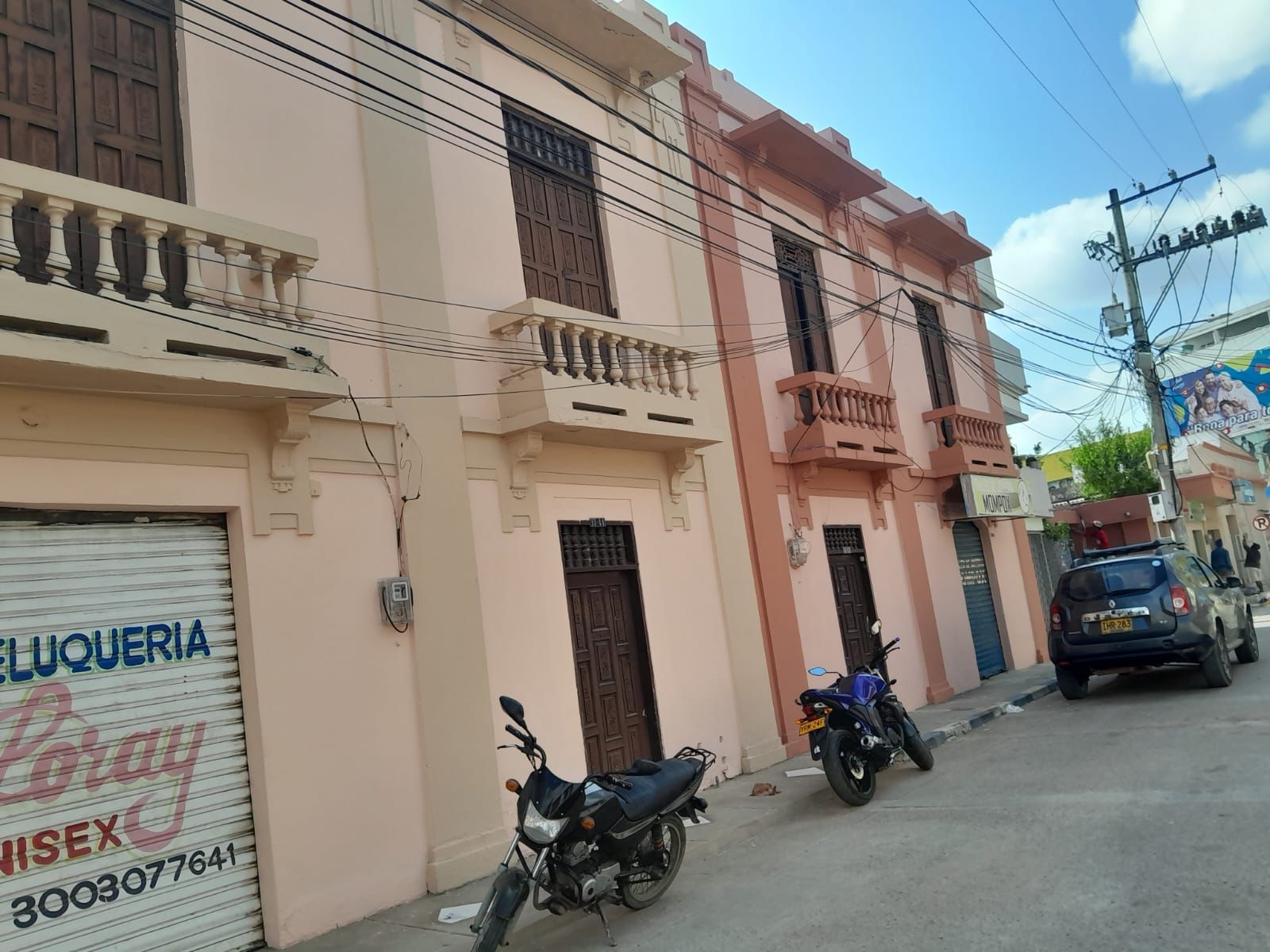 Fachadas pintadas en Magangué