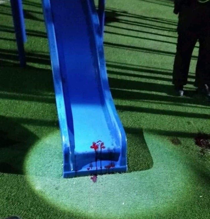 Rastros de lo ocurrido en Malambo, Atlántico.