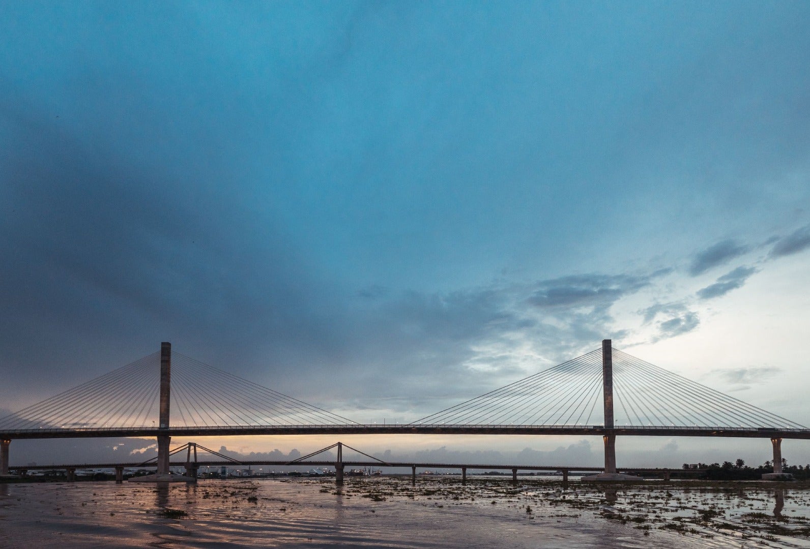 Panorámica del puente de Barranquilla.