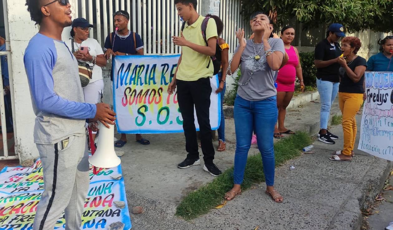 Protesta en La Esperanza