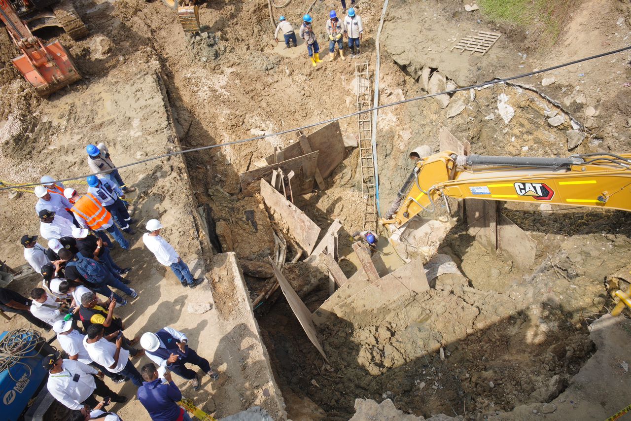 Daños en tubería en Cartagena