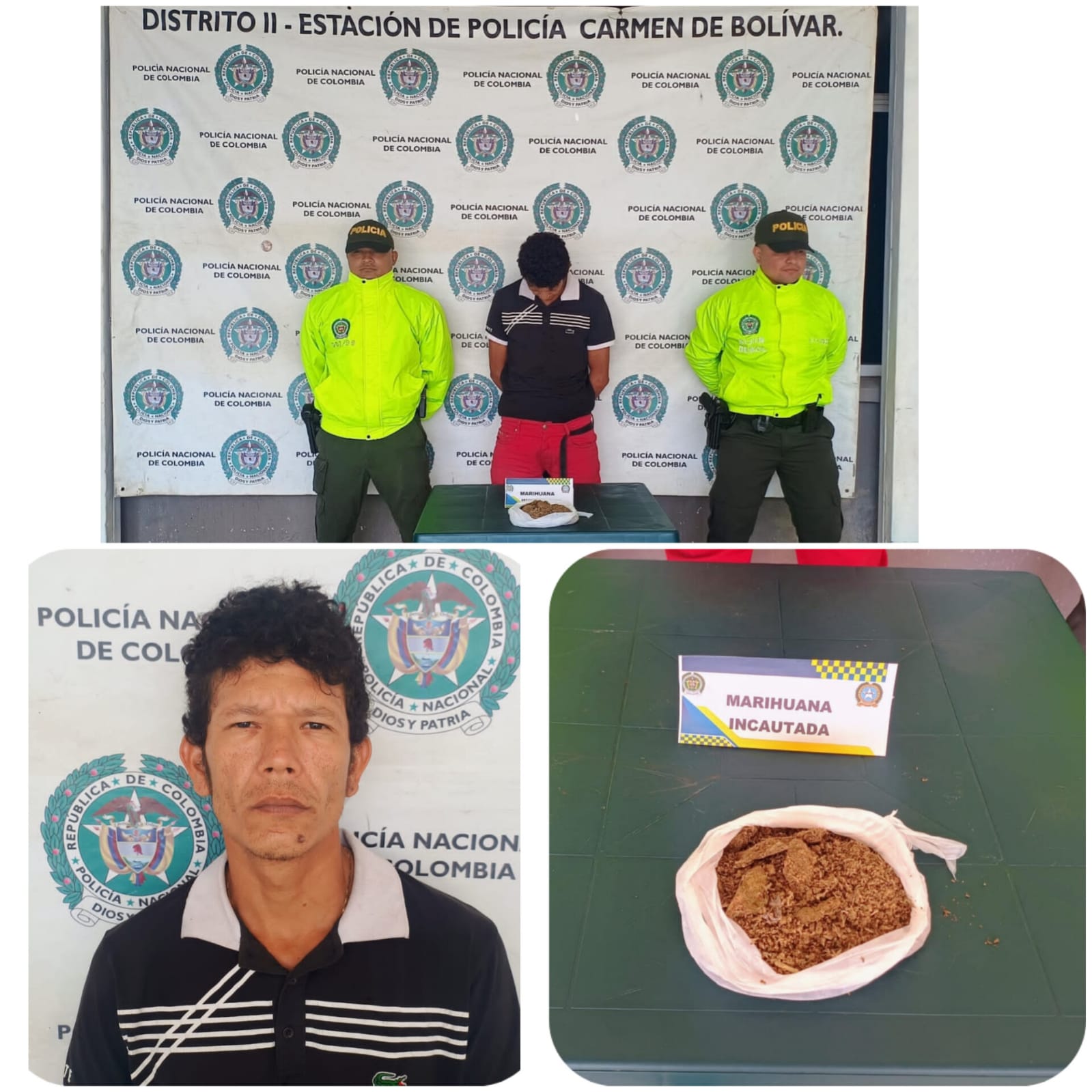 Presunto expendedor de drogas en Bolívar