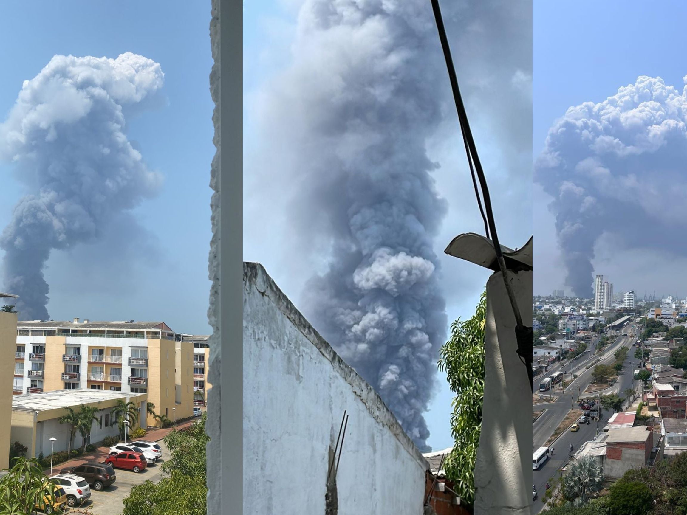 Incendio en Cartagena