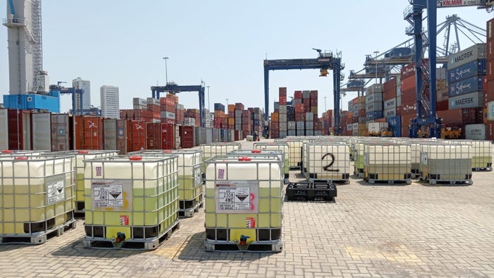 Incautación de químicos en Cartagena