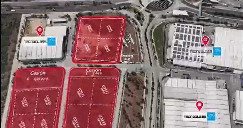 Planos de predios adquiridos por Tecnoglass y las zonas donde se construiría el complejo residencial.
