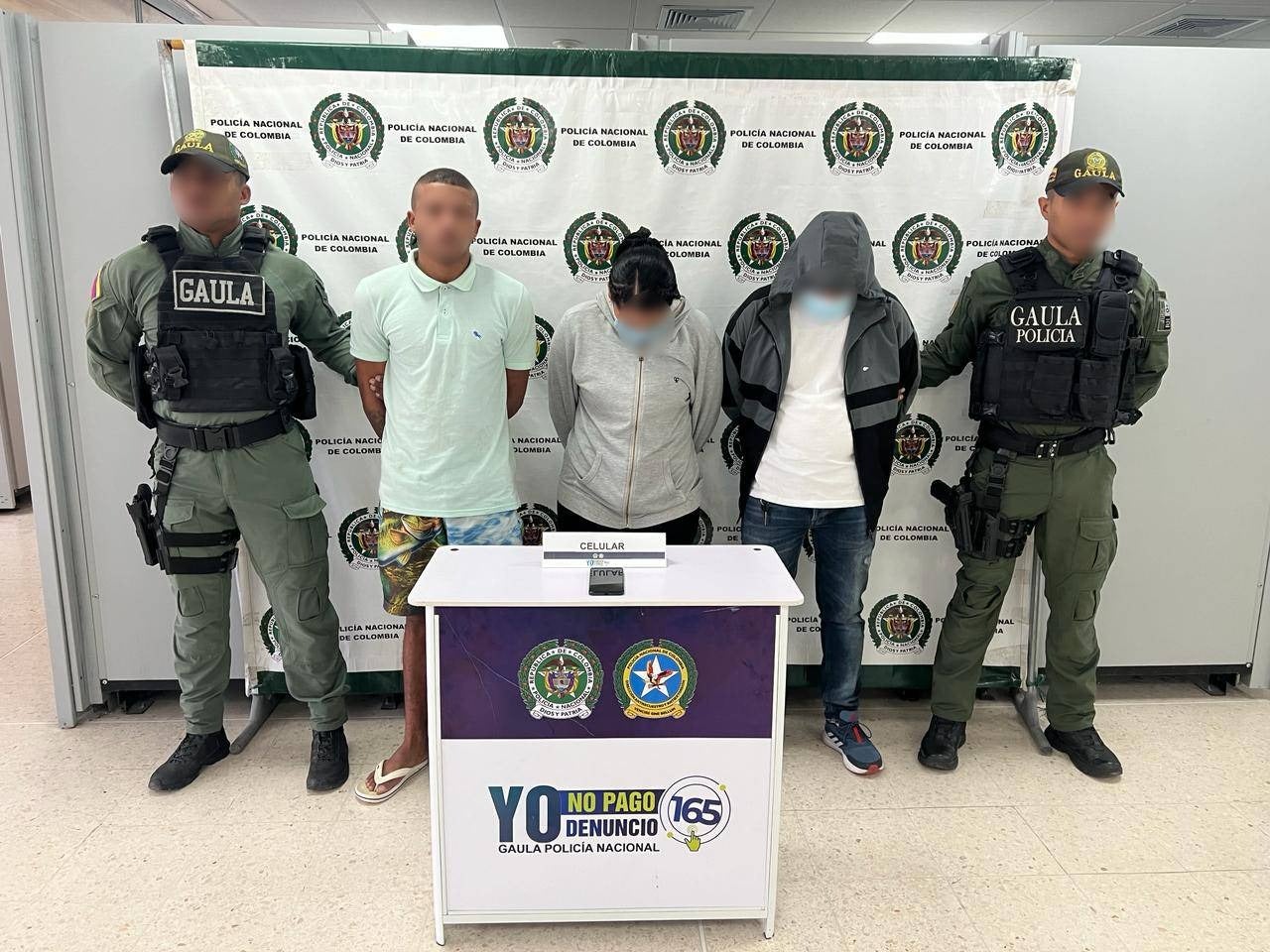 Presuntos delincuentes dedicados a la extorsión