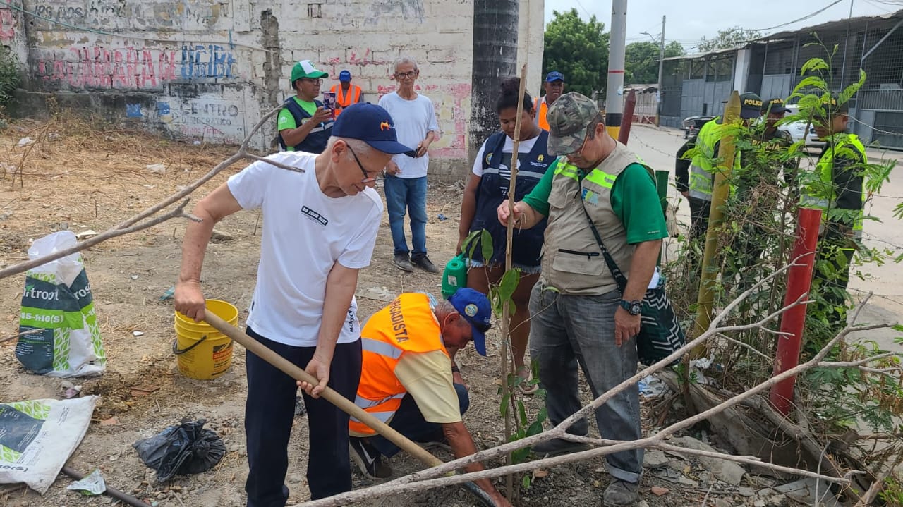 EPA Cartagena apoya recuperación de zonas verdes
