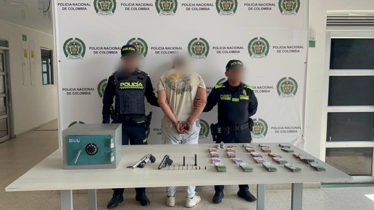 Capturado por robo de caja fuerte