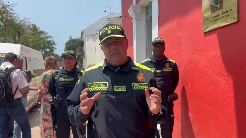 Coronel, Gelver Yecid Peña Araque, comandante de la Policía Metropolitana de Cartagena