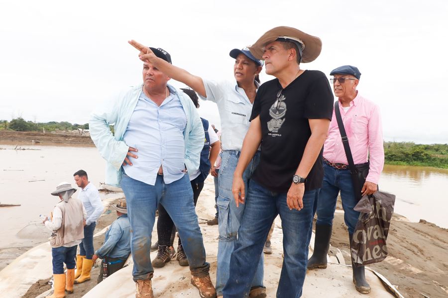 El paisaje desolador encontrado por la gobernadora refleja la angustia de los habitantes de La Mojana